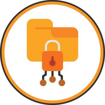 Data Encryption Vector Icon Design