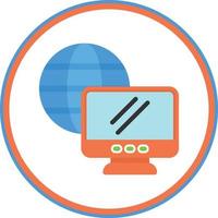 Remote Working Vector Icon Design