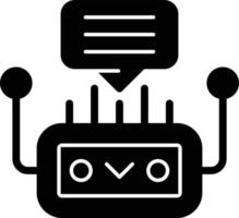 diseño de icono de vector de chatbot