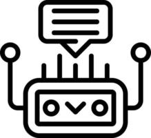 Chatbot Vector Icon Design