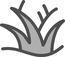 Desert Grass Vector Icon Design