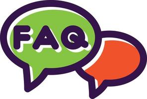 FAQ Vector Icon Design