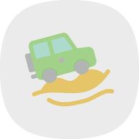 Desert Safari Filled Icon vector