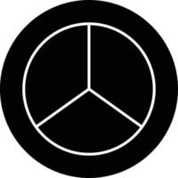 Peace Glyph Icon vector