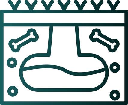 diseño de icono de vector fósil