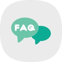 FAQ Vector Icon Design