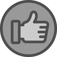 Thumbs Up Vector Icon Design