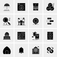 16 Business Universal Icons Vector Creative Icon Illustration to use in web and Mobile Related project