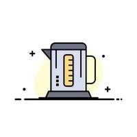 plantilla de logotipo de empresa de hotel de máquina de café de caldera color plano vector