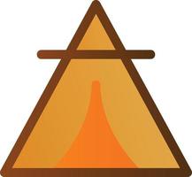 Desert Tipi Filled Icon vector