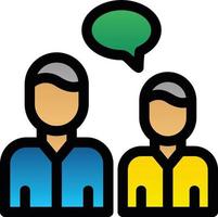 Talk Vector Icon Design
