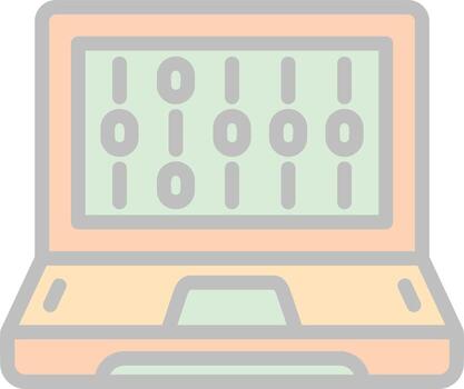Binary Code Vector Icon Design
