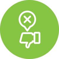 Disagree Vector Icon Design