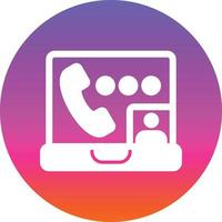 Video Call Vector Icon Design