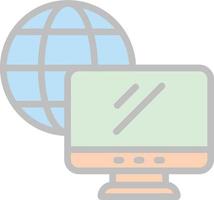 Remote Working Vector Icon Design