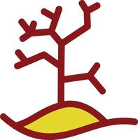 diseño de icono de vector de árbol seco