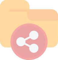 Shared Folder Vector Icon Design