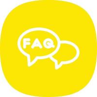 FAQ Vector Icon Design