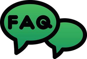 FAQ Vector Icon Design