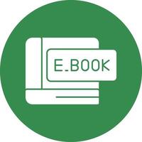 diseño de icono de vector de libro electrónico