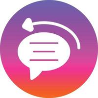 Auto Reply Vector Icon Design