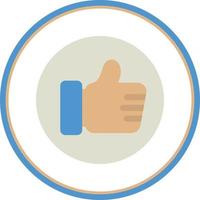 Thumbs Up Vector Icon Design