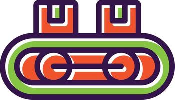 Conveyor Belt Vector Icon Design