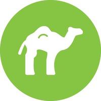 Camel Filled Icon vector