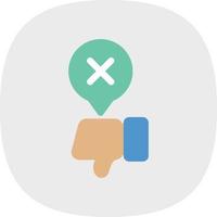 Disagree Vector Icon Design