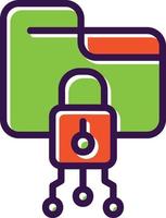 Data Encryption Vector Icon Design