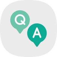 Question and Answer Vector Icon Design