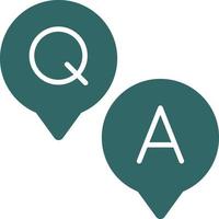 Question and Answer Vector Icon Design