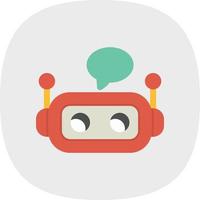 diseño de icono de vector de chatbot