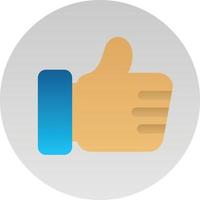 Thumbs Up Vector Icon Design