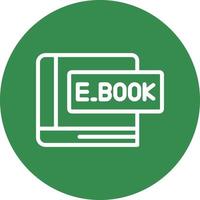 diseño de icono de vector de libro electrónico