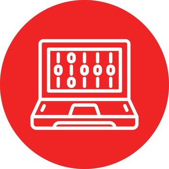 diseño de icono de vector de código binario