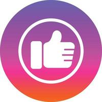 Thumbs Up Vector Icon Design