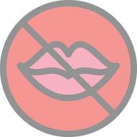 No Speak Vector Icon Design