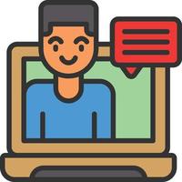 Videoconference Vector Icon Design