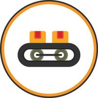 Conveyor Belt Vector Icon Design