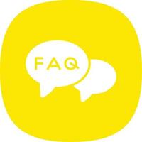 FAQ Vector Icon Design