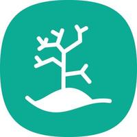 Dry Tree Vector Icon Design