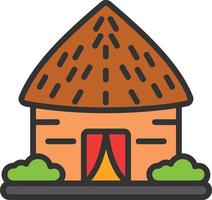 Hut Vector Icon Design