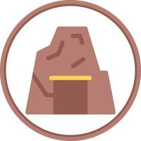 icono lleno de cueva del desierto vector