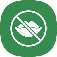 No Speak Vector Icon Design