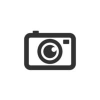 simple and neat camera vector icon isolated on white background