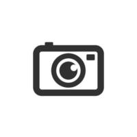 simple and neat camera vector icon isolated on white background