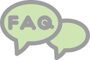 FAQ Vector Icon Design