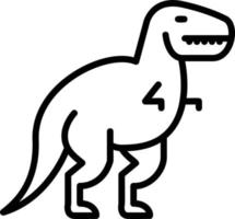 diseño de icono de vector de dinosaurio