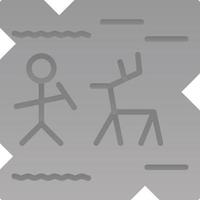 Cave Painting Vector Icon Design
